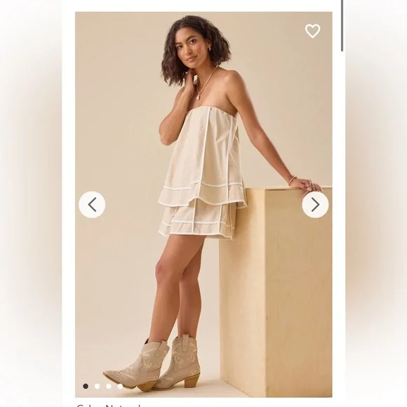 New with tags Altar’d State Adelaide Linen Romper - Picture 2 of 4